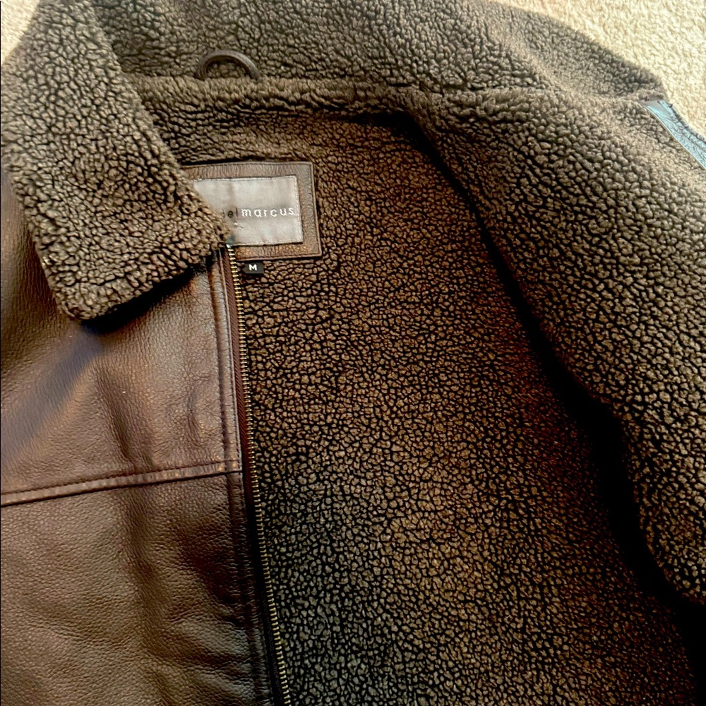 Dark Brown Genuine Leather with fur lining by Daniel Marcus